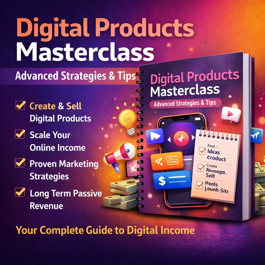 Digital Products Masterclass and Advanced Tips