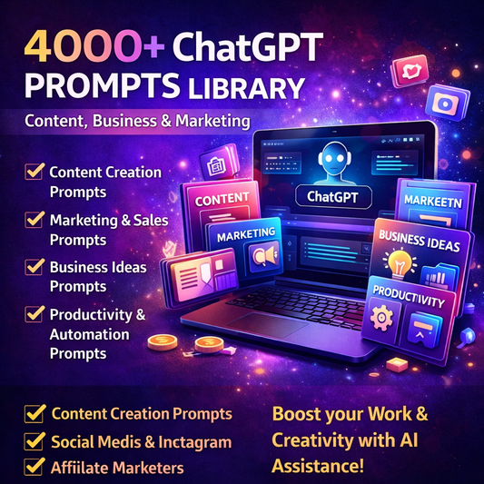 4000+ ChatGPT Prompts Library – Content, Business & Marketing