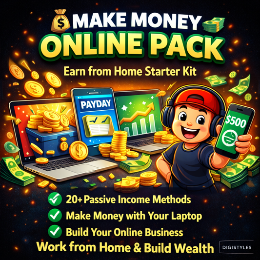 Make Money Online Pack – Complete Digital Income Starter Kit
