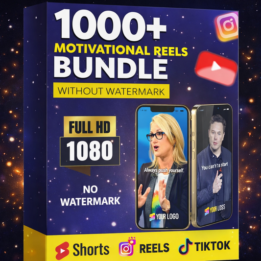 Success & Motivation Reels Mega Vault – 1000+ Ready-to-Post Viral Reels