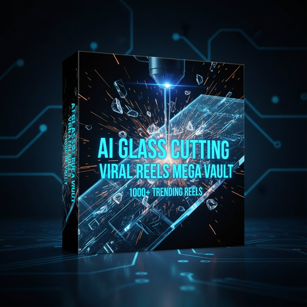 AI Glass Cutting Viral Reels Mega Vault - 1000+ Trending Reels